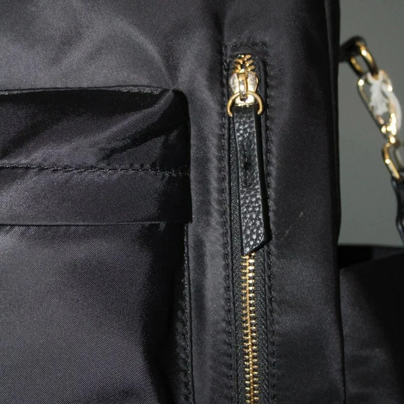 HAUTE HIPPIE Black On the Go Backpack Viral Decorative Beige Strap NWT main image 14